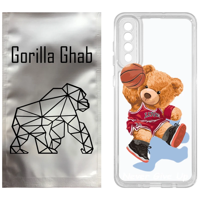 کاور گوریلا قاب مدل CLG کد 63 طرح خرس ورزشکار مناسب برای گوشی موبایل سامسونگ Galaxy A50 / A50S / A30S