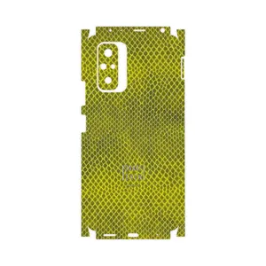 MAHOOT Yellow Snake Skin-FullSkin Cover Sticker for Xiaomi Redmi Note 10 Pro Max