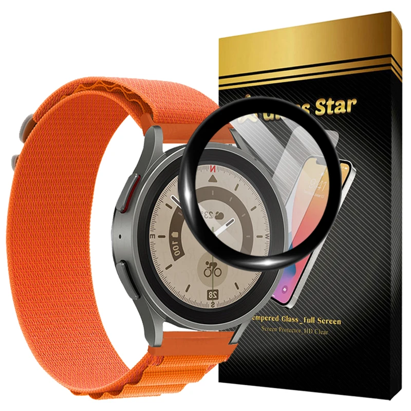 محافظ صفحه نمایش گلس استار مدل GWPM مناسب برای ساعت هوشمند سامسونگ Galaxy Watch 5 40 mm / SM-R915F / SM-R905F