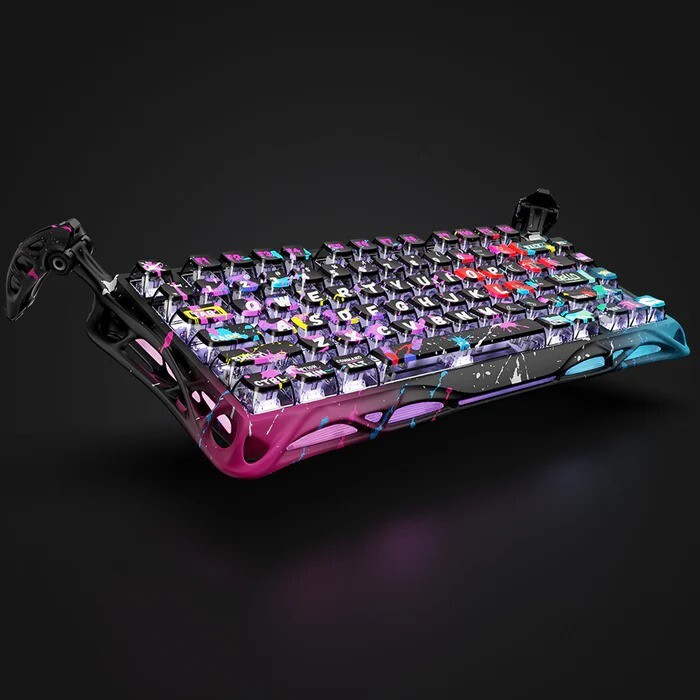 کیبورد مخصوص بازی گراوا استار مدل Mercury V75 Pro Special Edition Neon Graffiti