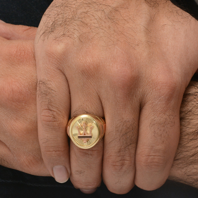 انگشتر طلا 18 عیار مردانه طلای مستجابی کد 62