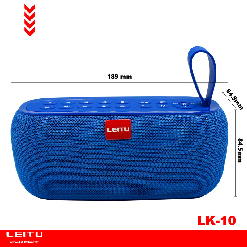 اسپیکر بلوتوثی قابل حمل لیتو مدل PORTABE SPEAKER LEITU LK-10