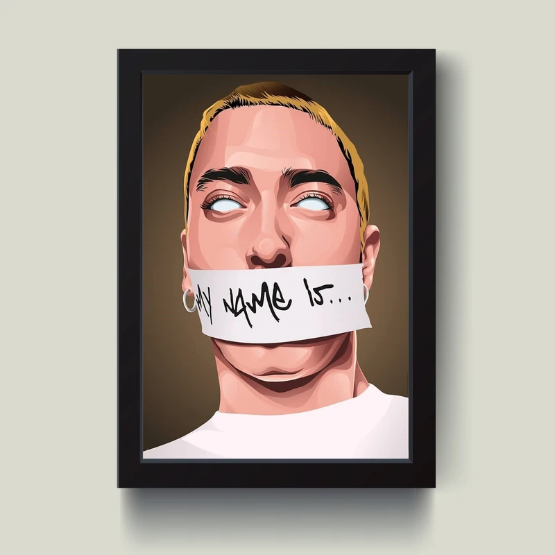 تابلو مدل دکوراتیو امینم Eminem کد G8-24