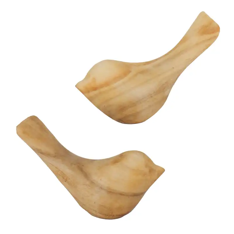 مجسمه چوبی مدل پرنده  کد 22 مجموعه 2 عددی