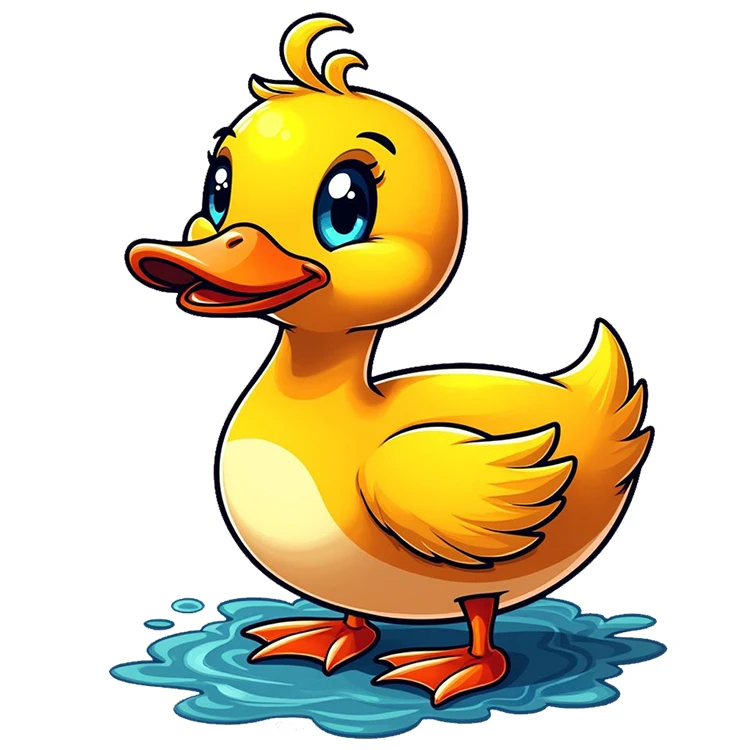 استیکر پارچه و لباس پاد آفرین مدل اردک کد DKST625