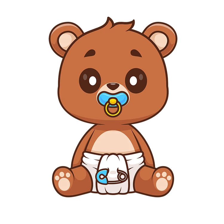 استیکر پارچه و لباس پاد آفرین مدل کارتونی بچگانه کیوت بامزه کد S3880