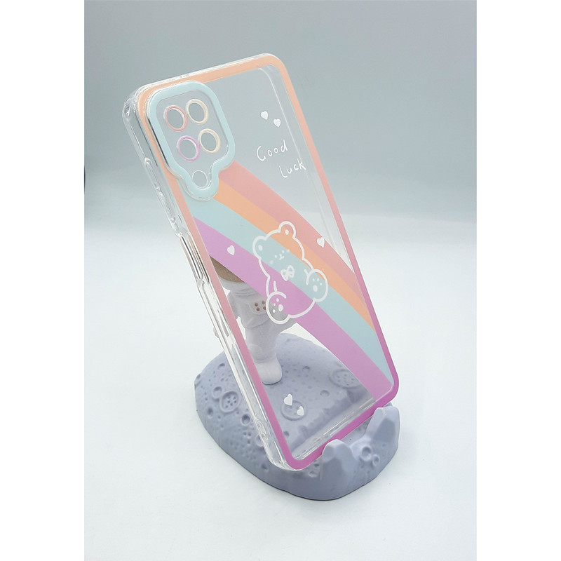 کاور لاین کینگ مدل خرس رنگی مناسب برای گوشی موبایل  سامسونگ Galaxy A12