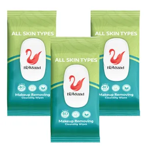 دستمال پاک کننده آرایش نیوساد مدل All Skin3 سه بسته 40 عددی