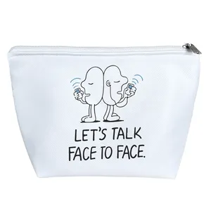 کیف لوازم آرایش دخترانه خندالو مدل Let's Talk Face To Face کد 6645