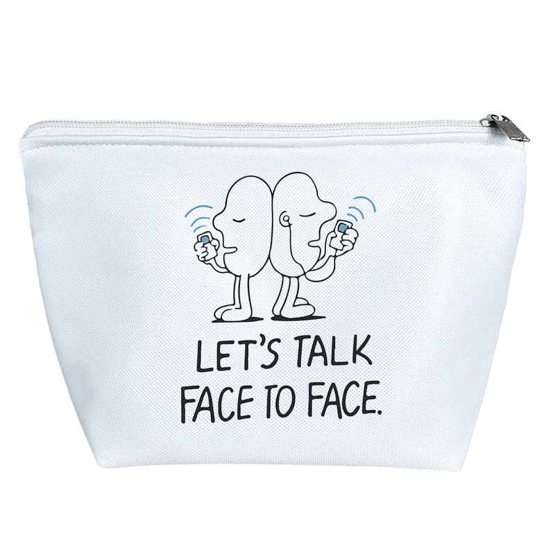 کیف لوازم آرایش دخترانه خندالو مدل Let's Talk Face To Face کد 6645