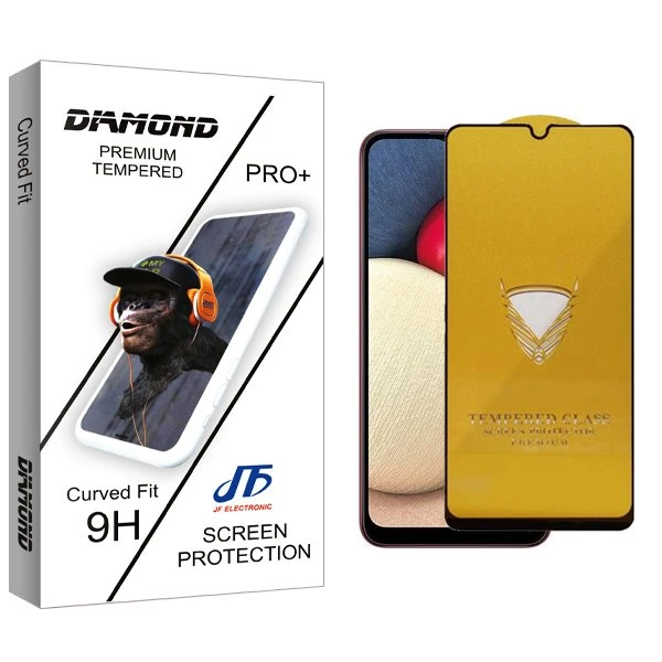 محافظ صفحه نمایش جی اف مدل Diamond OG مناسب برای گوشی موبایل سامسونگ Galaxy A02s