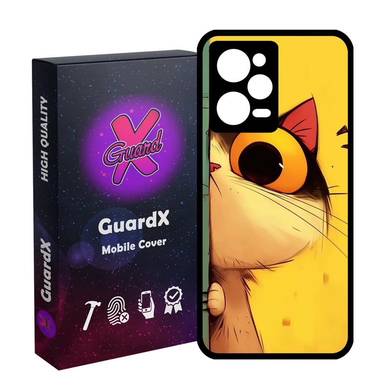 کاور گارد ایکس طرح Cat مدل  Glass10781 مناسب برای گوشی موبایل شیائومی Redmi Note 12 Pro 5G/Poco X5 Pro 5G/Note 12 Pro Speed