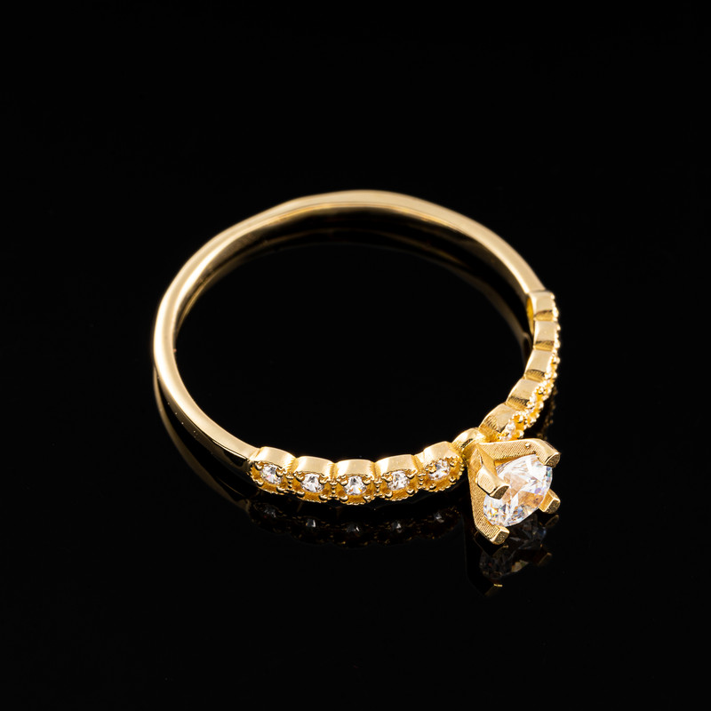 انگشتر طلا 18 عیار زنانه جواهری سون مدل 2728 انگشتر طلا 18 عیار زنانه جواهری سون مدل 2728