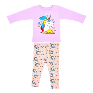 ست تی شرت آستین بلند و شلوار دخترانه مدل g051