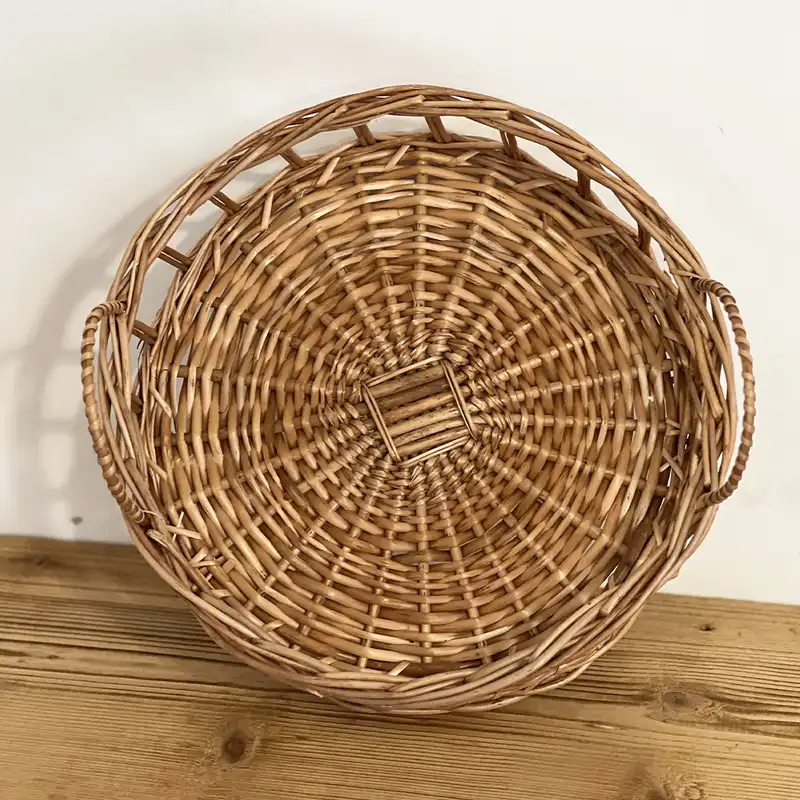 سبد حصیری مدل مروار طرح دکوراتیو