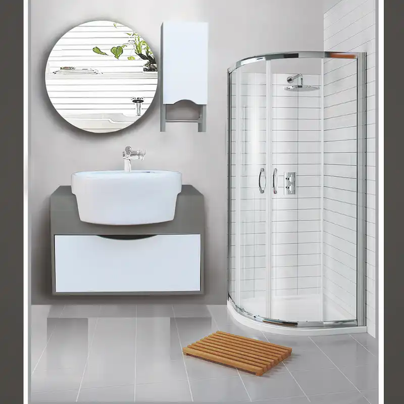 ست کابینت و روشویی آزالیا مدل میلانا60B به همراه آینه و باکس