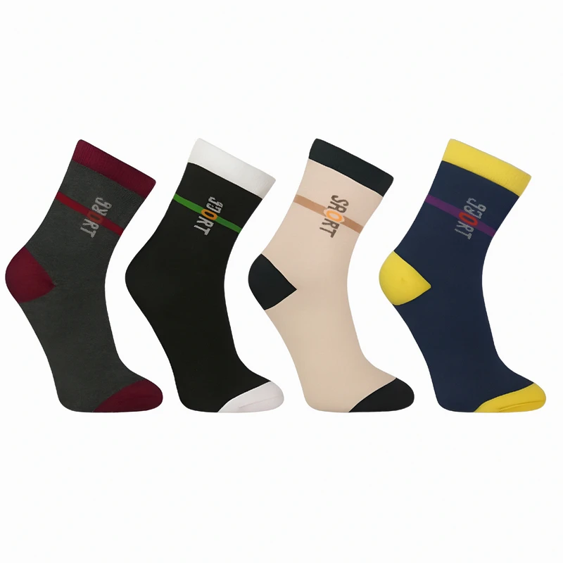 جوراب ساق کوتاه پسرانه مدل PAT-SPORT3-6 بسته 4 عددی