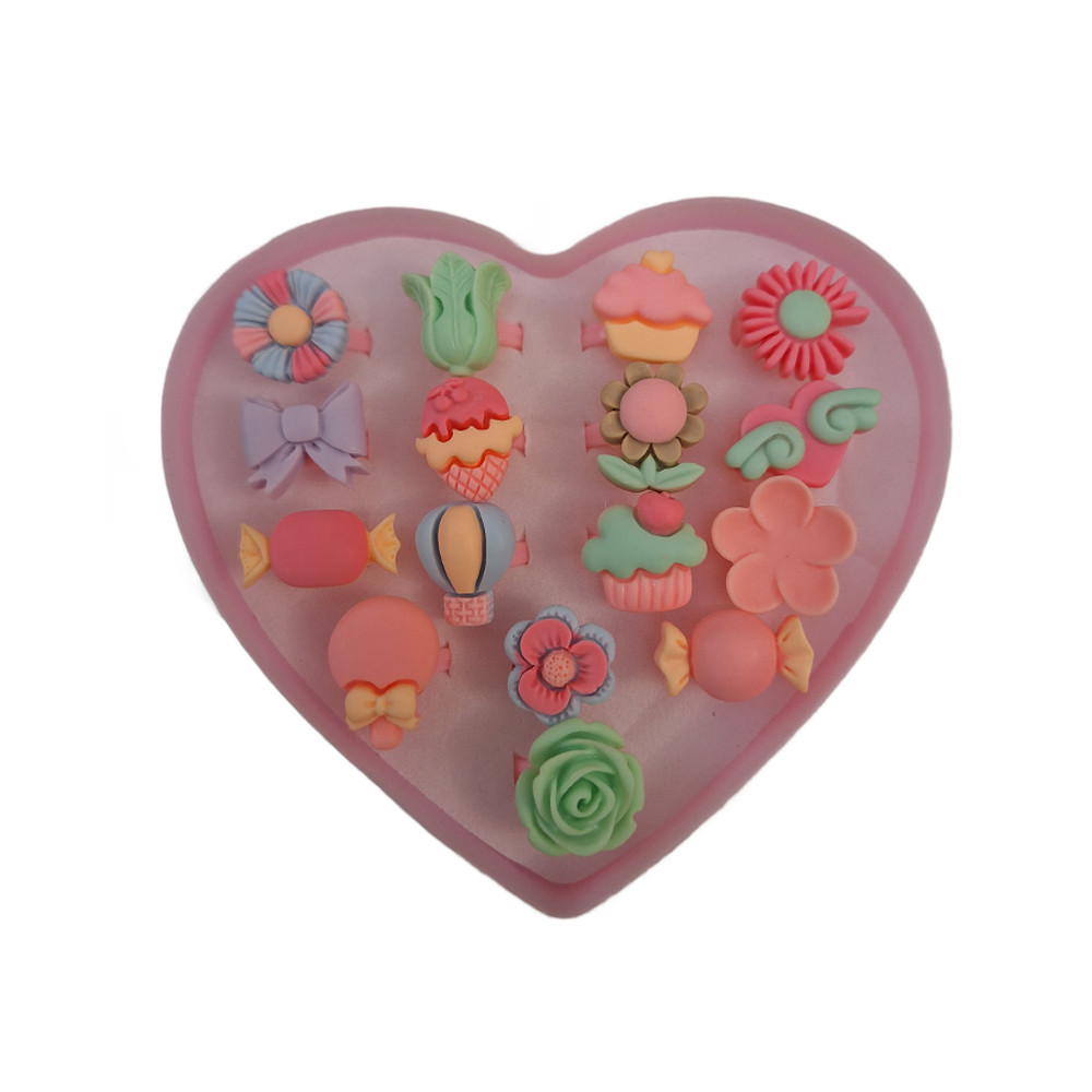 انگشتر دخترانه مدل رویایی مجموعه 16 عددی کد k5