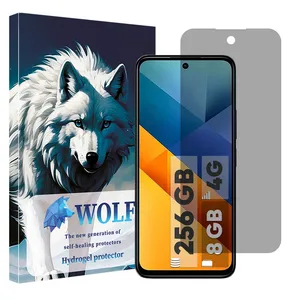 Wolf Tough model privacy screen protector suitable for Xiaomi Poco M6 4G mobile phone