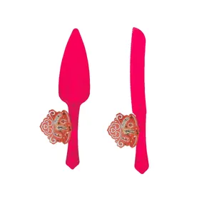 ست کارد و کفگیر سرو کیک مستر تم طرح دختر کفشدوزک