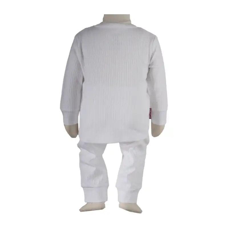 ست بلوز و شلوار  نوزادی آدمک کد 1100121 رنگ سفید