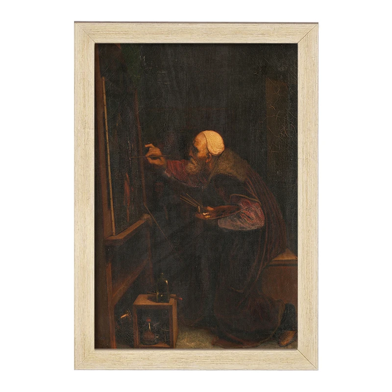 تابلو خندالو مدل نقاشی هنرمندی در حال کپی کردن نقاشی اثر لوئیس برود کد F12237