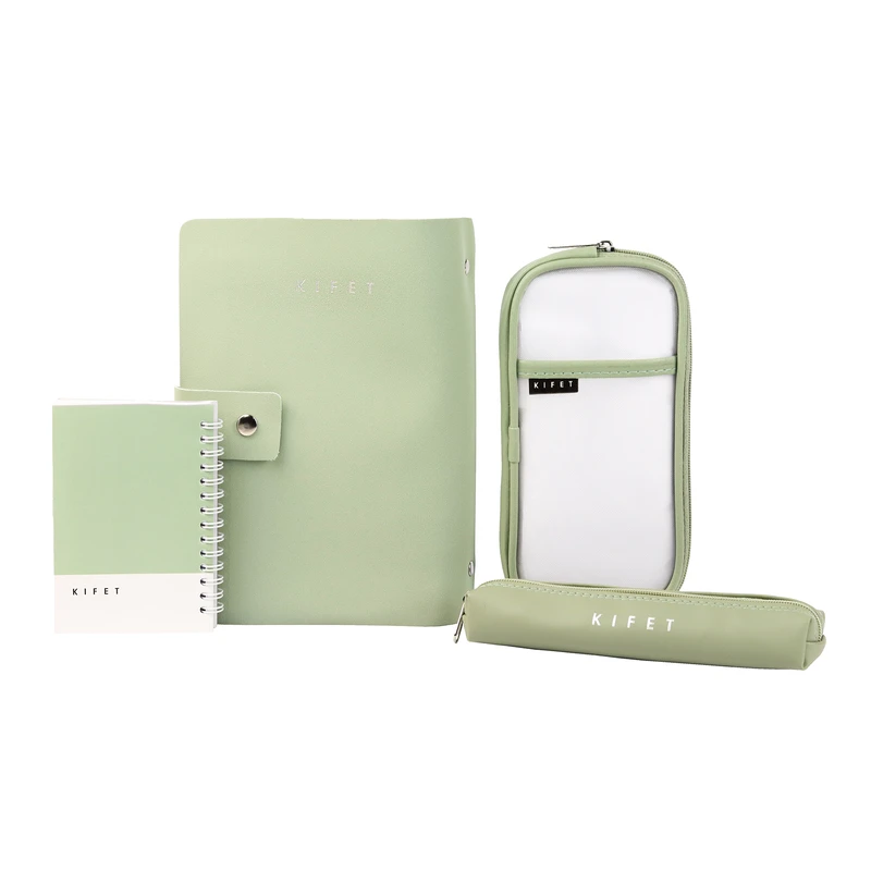 بسته لوازم تحریر کیفت مدل پاستلی01 مجموعه 4 عددی