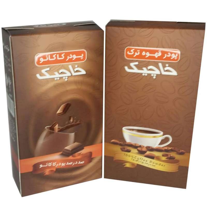 قهوه ترک و پودر کاکائو خاچیک -100 گرم مجموعه 2 عددی
