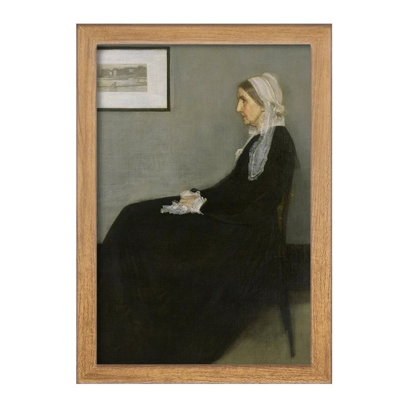تابلو خندالو مدل نقاشی مادام ویسلر در پاریس  کد 23349
