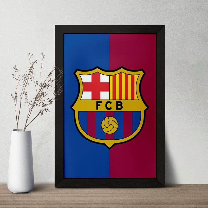تابلو خندالو مدل باشگاه بارسلونا FC Barcelona  کد 2002