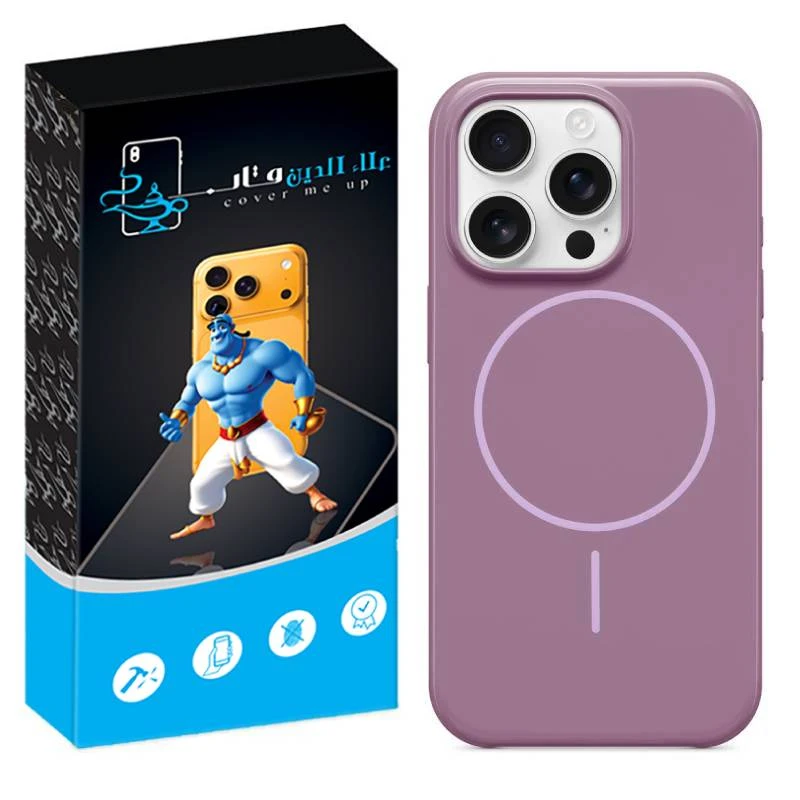 کاور علاالدین قاب مدل سیلیکونی پاک کنی مگ سیف دار مناسب برای گوشی موبایل اپل iPhone 12 Pro Max
