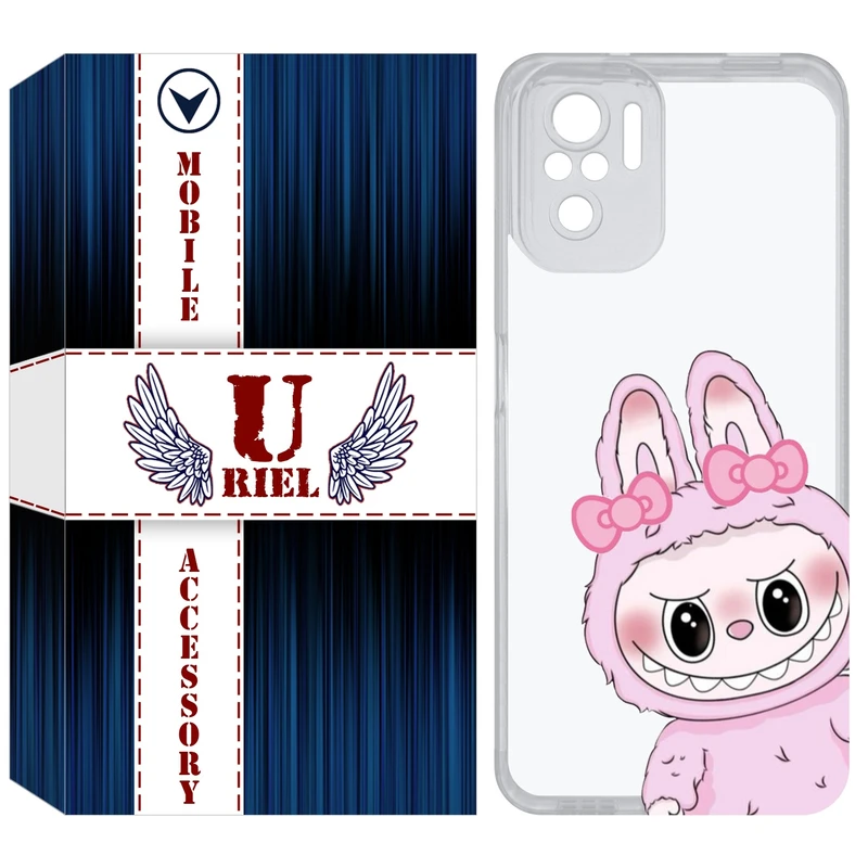 کاور یوریل مدل Clear کد 118 طرح لبوبو Labubu مناسب برای گوشی موبایل شیائومی Redmi Note 10 4G / Note 10S / Poco M5s