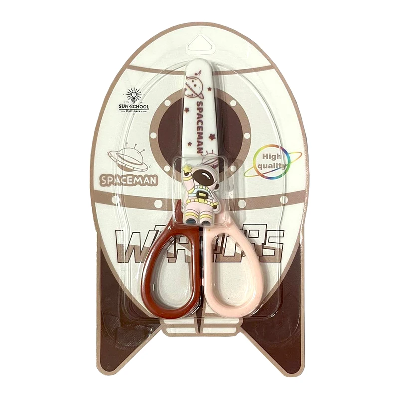 قیچی غلاف دار مدل فانتزی طرح فضانورد