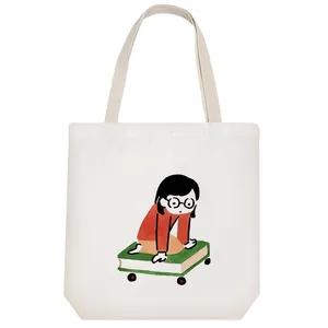 ساک خرید خندالو مدل دختر و کتاب کد 9259