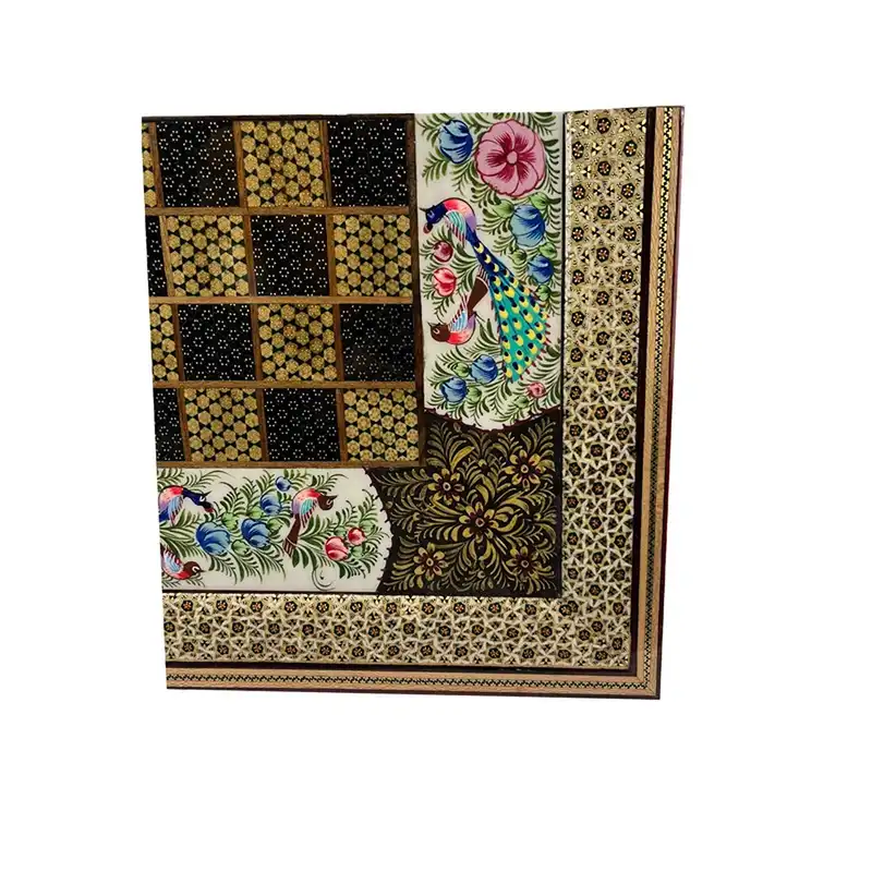 صفحه شطرنج خاتم کاری مدل سلطنتی کد sl120