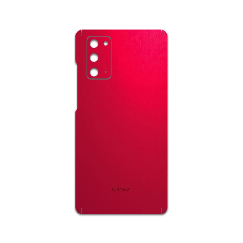 برچسب پوششی ماهوت مدل Matte-Warm-Red مناسب برای گوشی موبایل سامسونگ Galaxy Note20