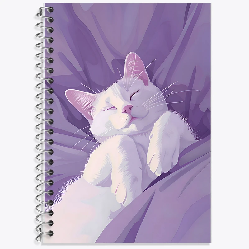 دفتر لغت 50 برگ خندالو طرح گربه بامزه کد F6782