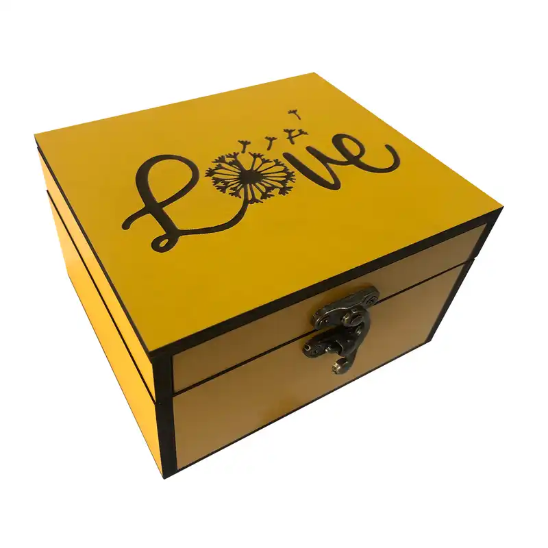 جعبه هدیه چوبی مدل b9