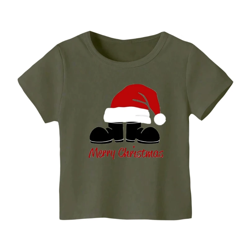 تی شرت آستین کوتاه بچگانه مدل نوشته کریسمس کد 18