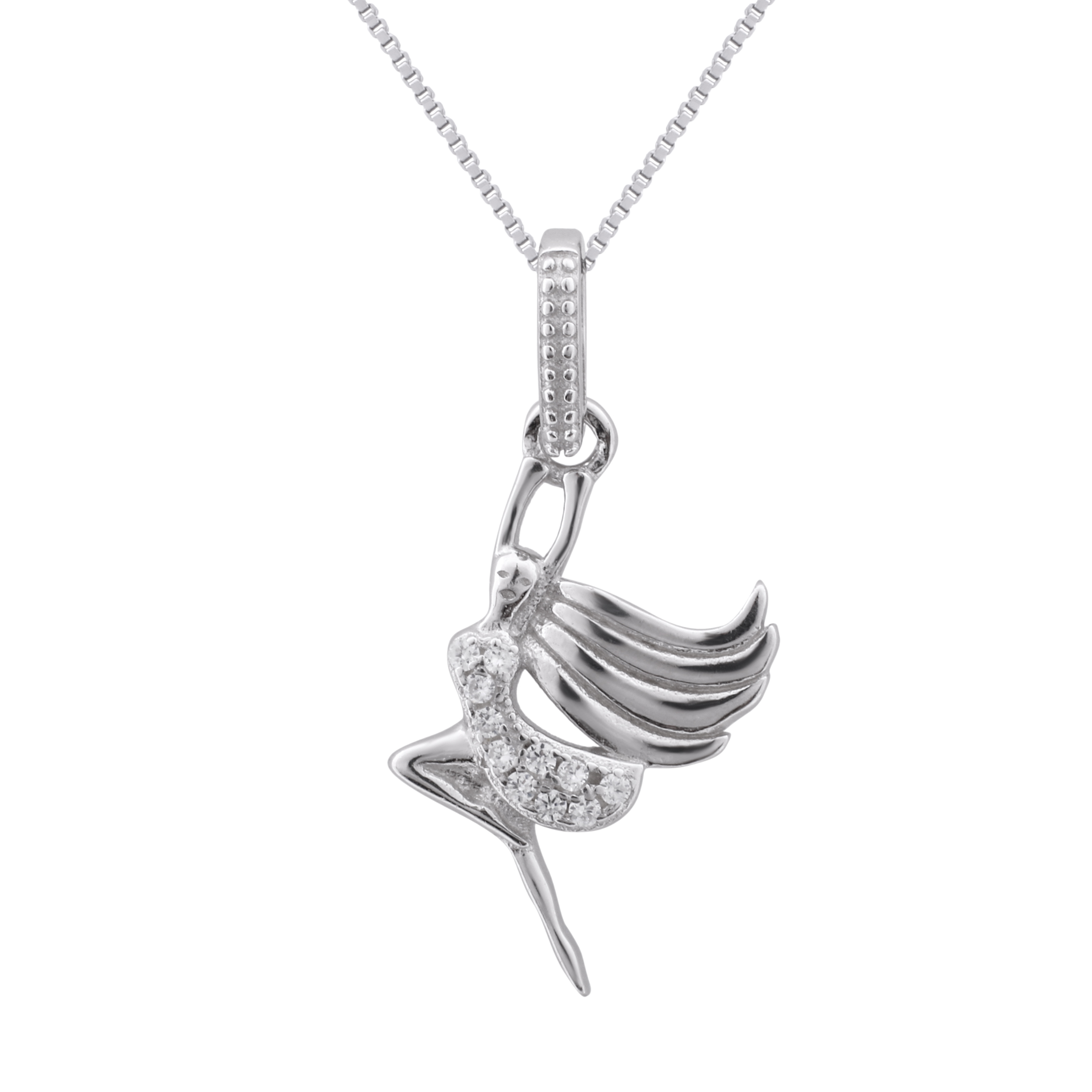 گردنبند نقره زنانه مدل فرشته کد N3156