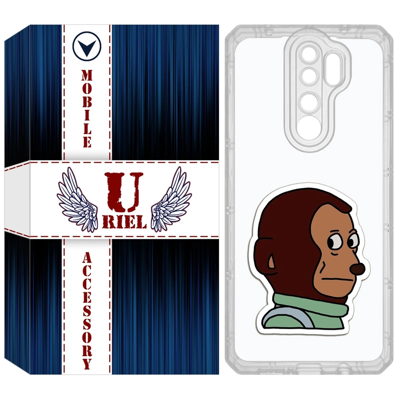 کاور یوریل مدل Clear کد 88 طرح میمون مناسب برای گوشی موبایل شیائومی Redmi Note 8 Pro
