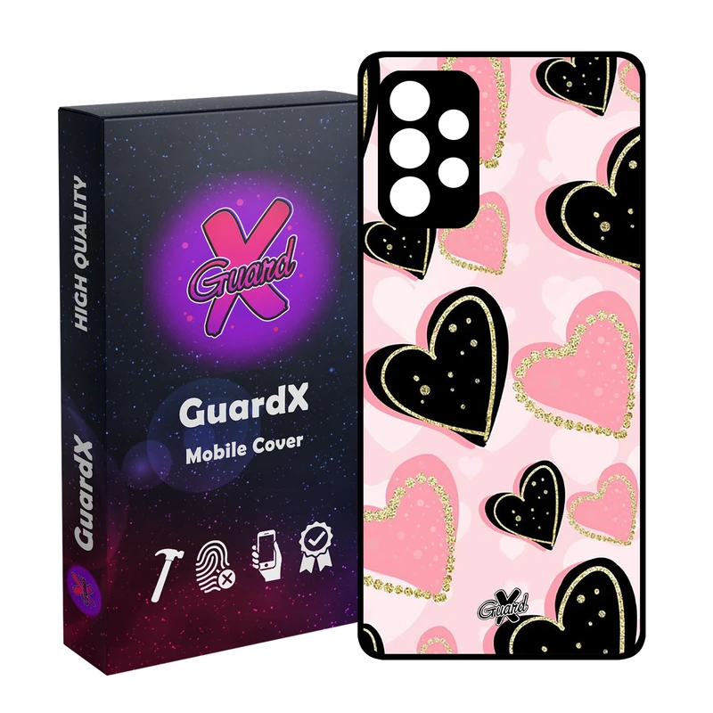 کاور گارد ایکس طرح Love مدل Glass10106 مناسب برای گوشی موبایل سامسونگ Galaxy A73