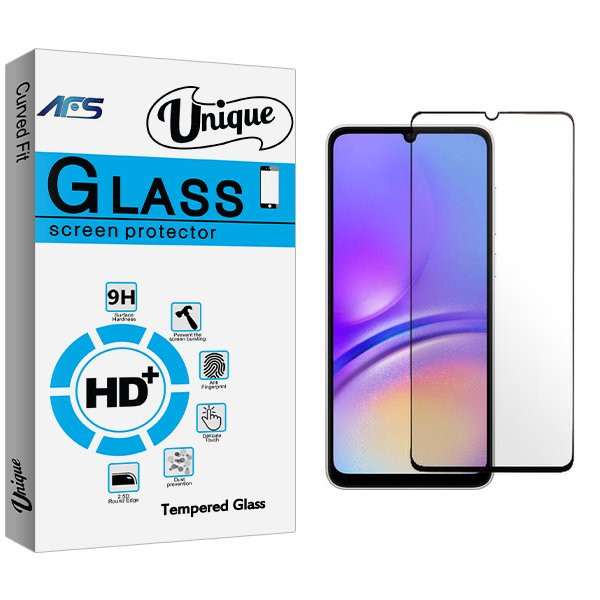 محافظ صفحه نمایش شیشه ای ای اف اس مدل Unique مناسب برای گوشی موبایل سامسونگ Galaxy A05