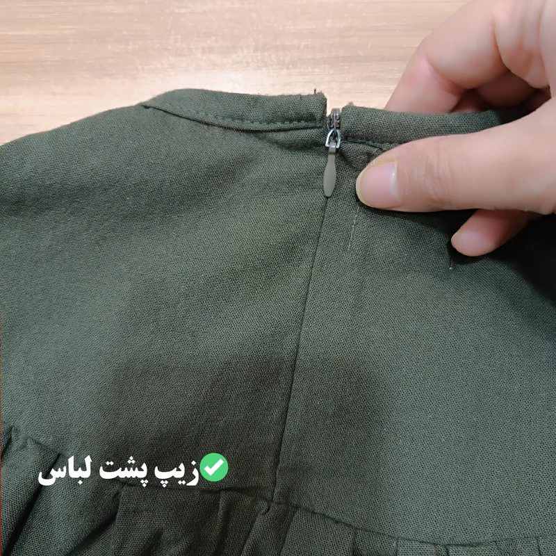 عکس شماره 4 : پیراهن آستین کوتاه دخترانه مدل پاپیون دار به همراه گیره مو