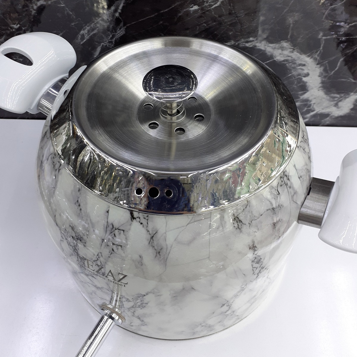 ست کتری و قوری نزاز طرح سنگ