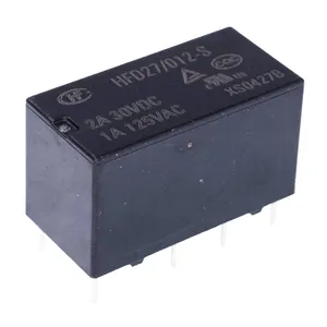 رله مخابراتی 12 ولت  2 آمپر هونگفا  مدل HONGFA HFD27/012-S