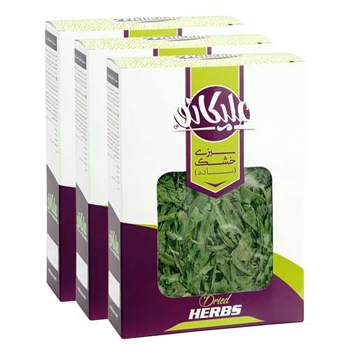 سبزی خشک تره برگ ملیکانو - 90 گرم بسته 3عددی