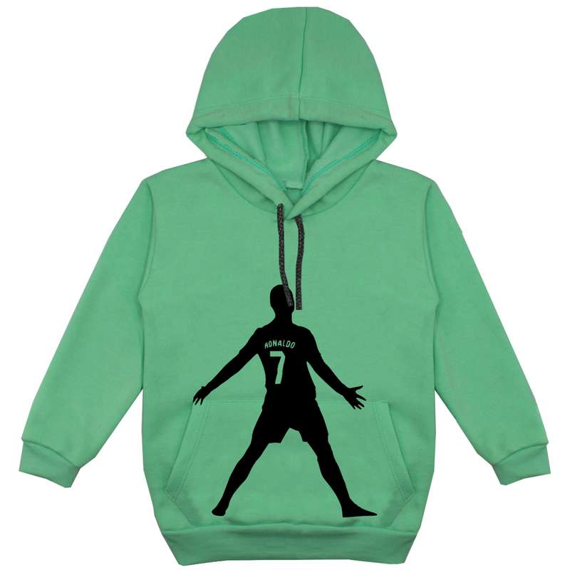 هودی پسرانه مدل رونالدو کد F109 رنگ سبز
