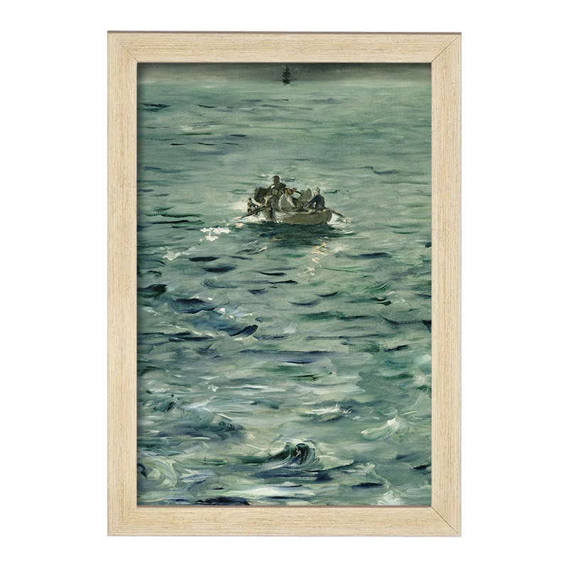 تابلو خندالو مدل نقاشی فرار روشفور اثر ادوار مانه کد F12416