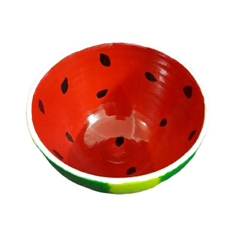 کاسه سفالی طرح هندوانه مدل B3